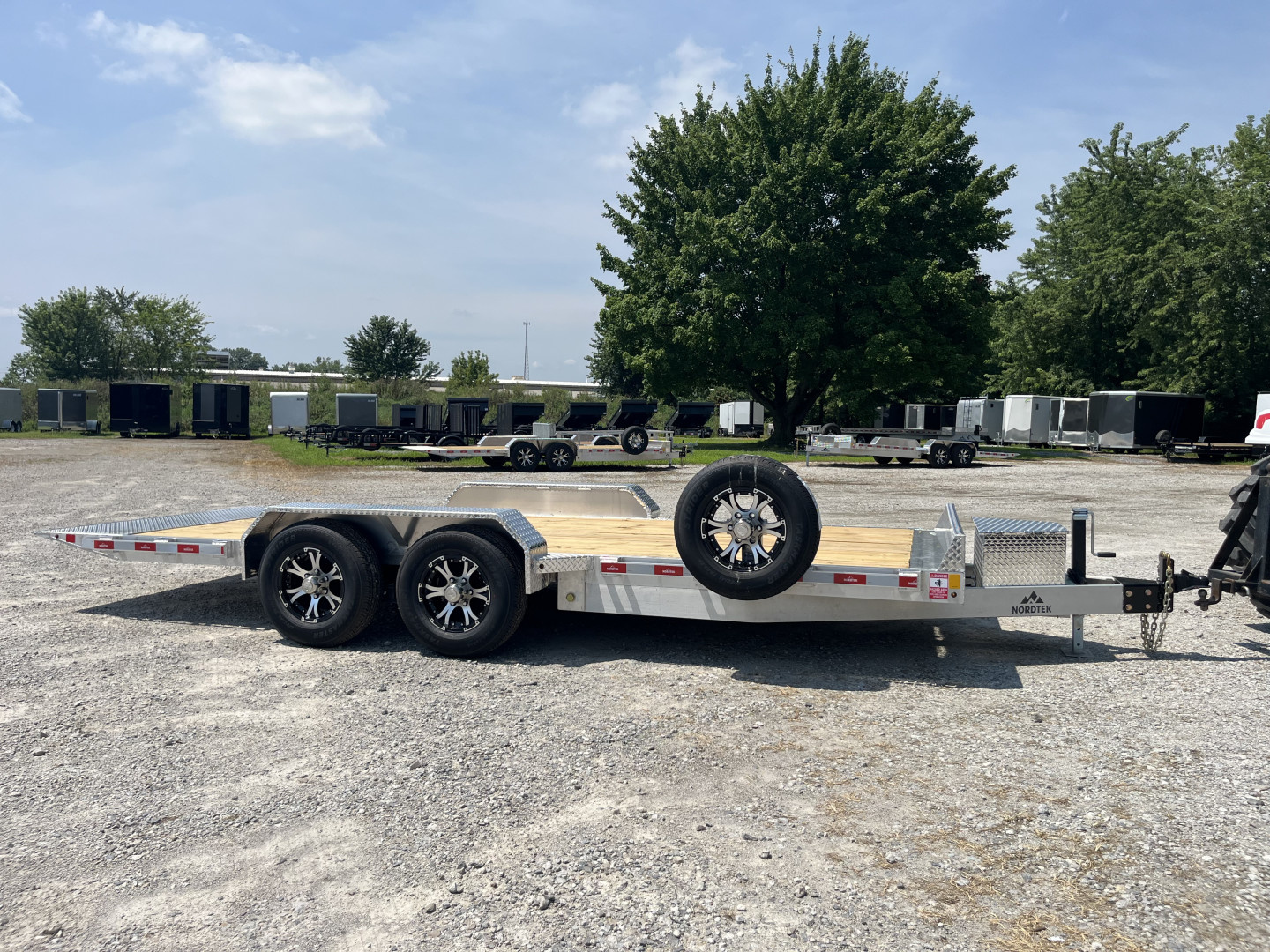 New 2026 Nordtek 82X18 Tilt Trailer 10K GVWR