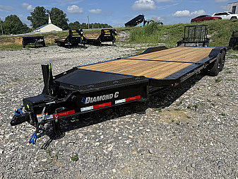 New 2026 Diamond C HXD210 Tilt Trailer 102”X 22 DRIVE OVER FENDER HYDRO JACK