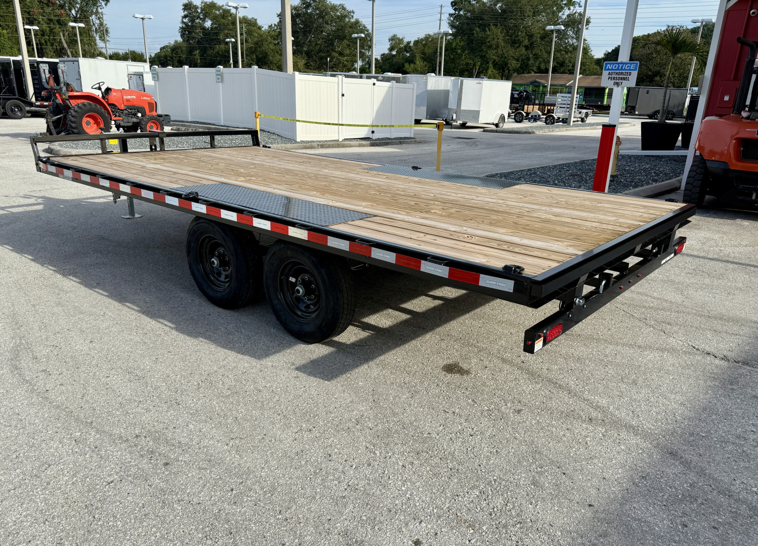 New 2025 Sure-Trac 8.5X16 LP Flat Deck Deckover Trailer