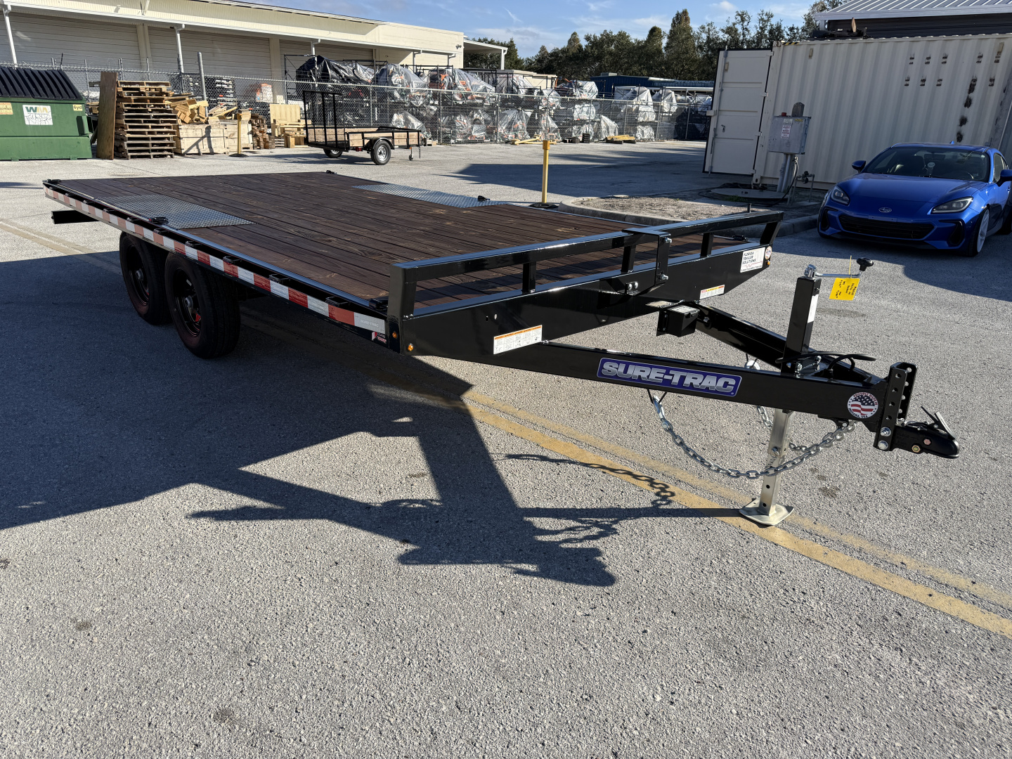 New 2025 Sure-Trac 8.5X16 LP Flat Deck Deckover Trailer