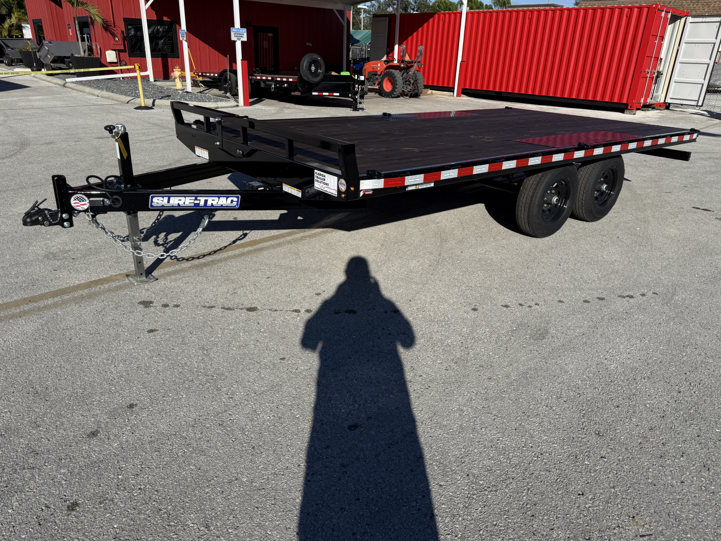 New 2025 Sure-Trac 8.5X16 LP Flat Deck Deckover Trailer