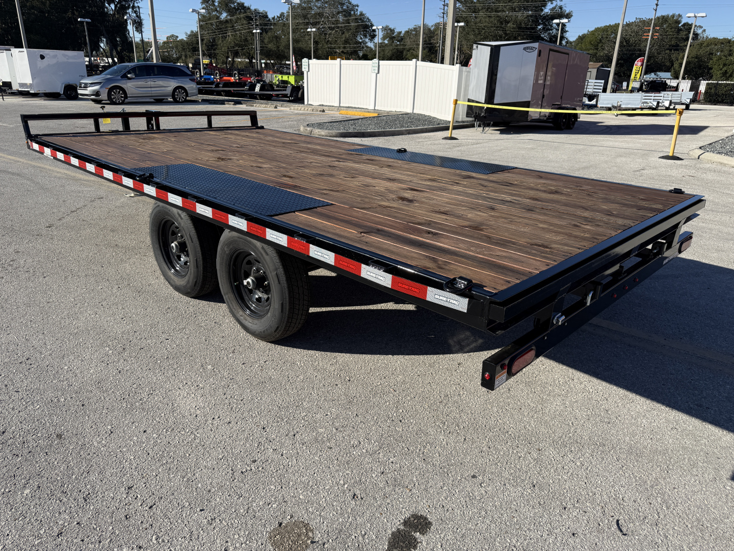 New 2025 Sure-Trac 8.5X16 LP Flat Deck Deckover Trailer