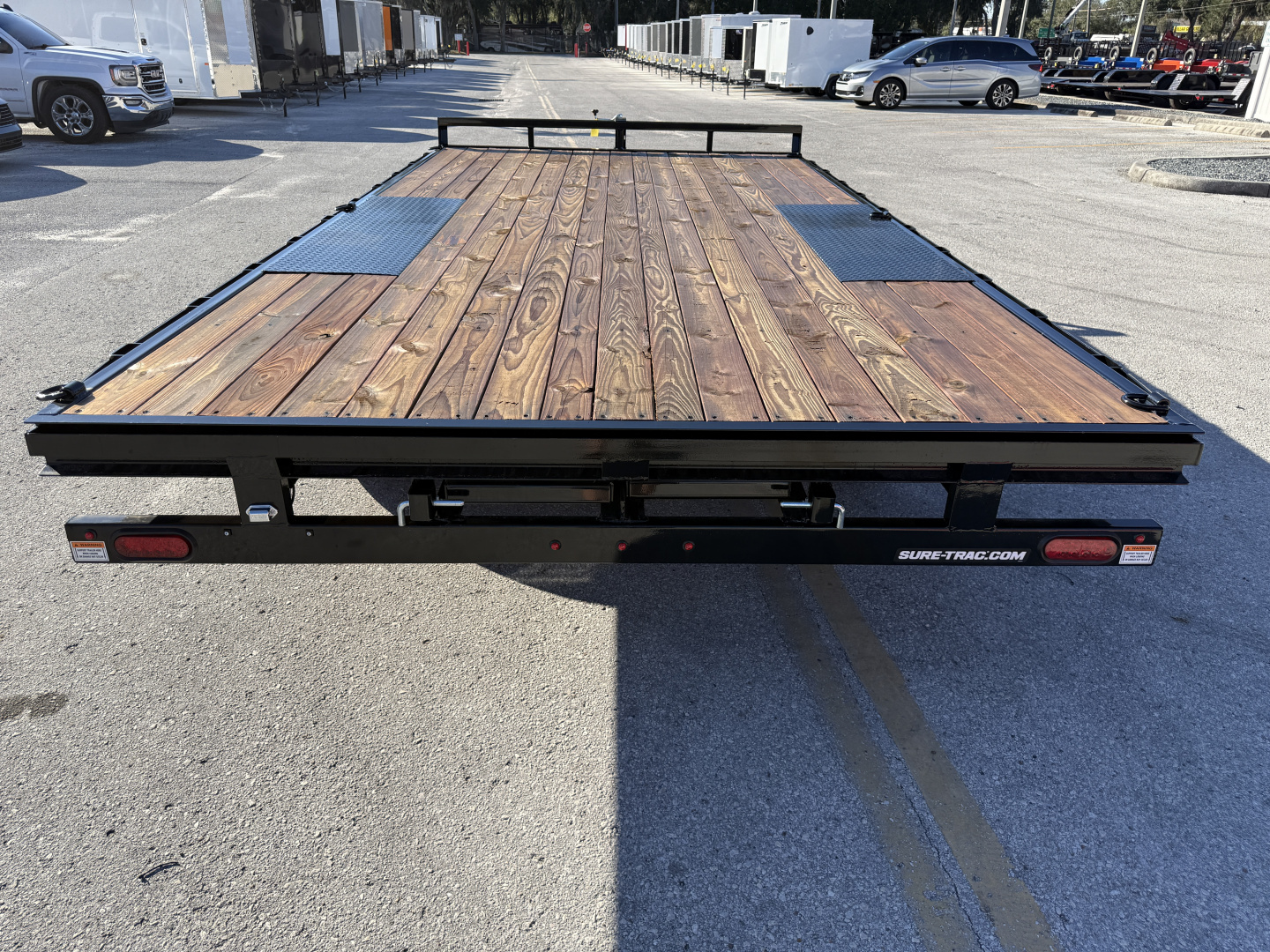 New 2025 Sure-Trac 8.5X16 LP Flat Deck Deckover Trailer