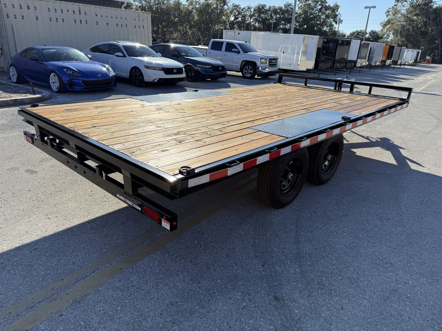 New 2025 Sure-Trac 8.5X16 LP Flat Deck Deckover Trailer