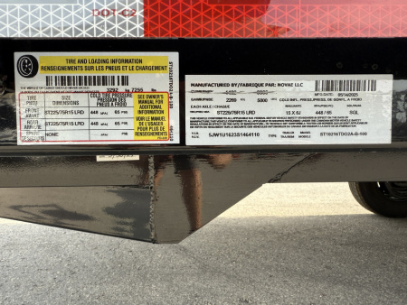 New 2025 Sure-Trac 8.5X16 LP Flat Deck Deckover Trailer