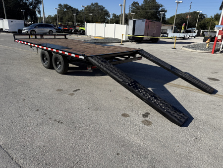New 2025 Sure-Trac 8.5X16 LP Flat Deck Deckover Trailer
