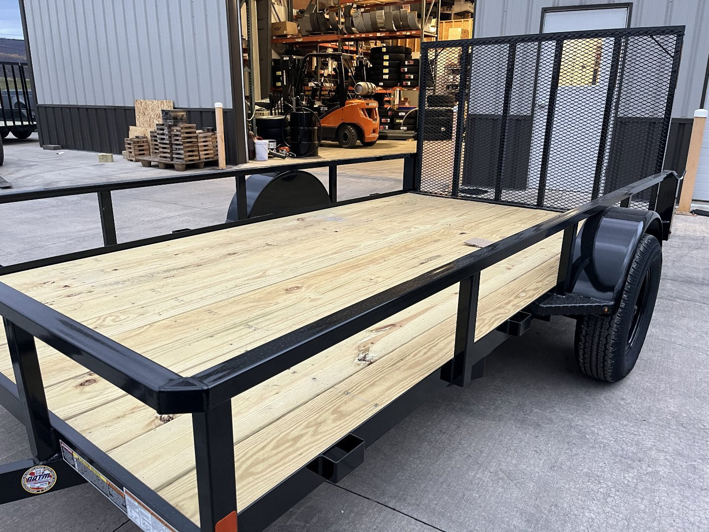 New 2025 Belmont 6x12 Utility Trailer - BLACK