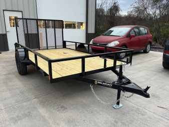 New 2025 Belmont 6x12 Utility Trailer - BLACK