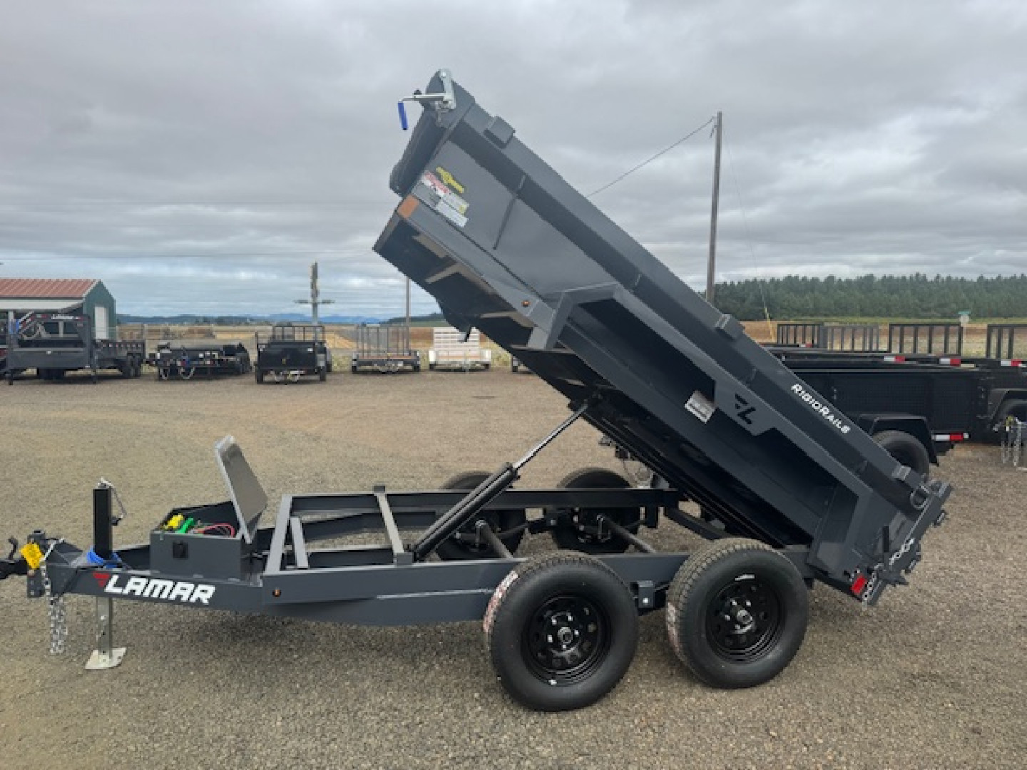 New 2026 LAMAR TRAILERS 60" x 10' Tandem Axle 7K Dump Trailer 18" SIDES