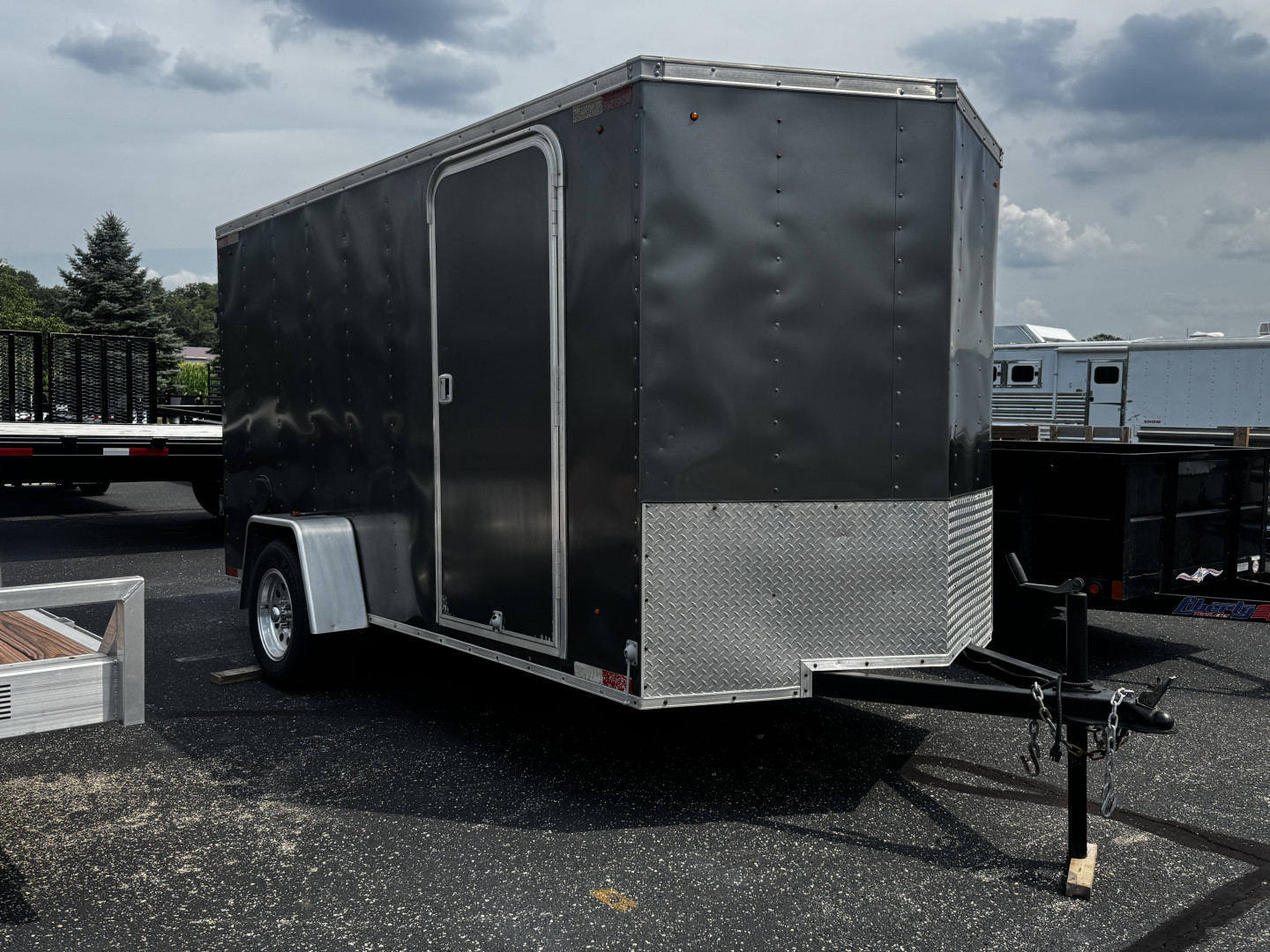 Used USED 2012 Look 6' X 12' Element V Nose Cargo W/ Rear Ramp Door