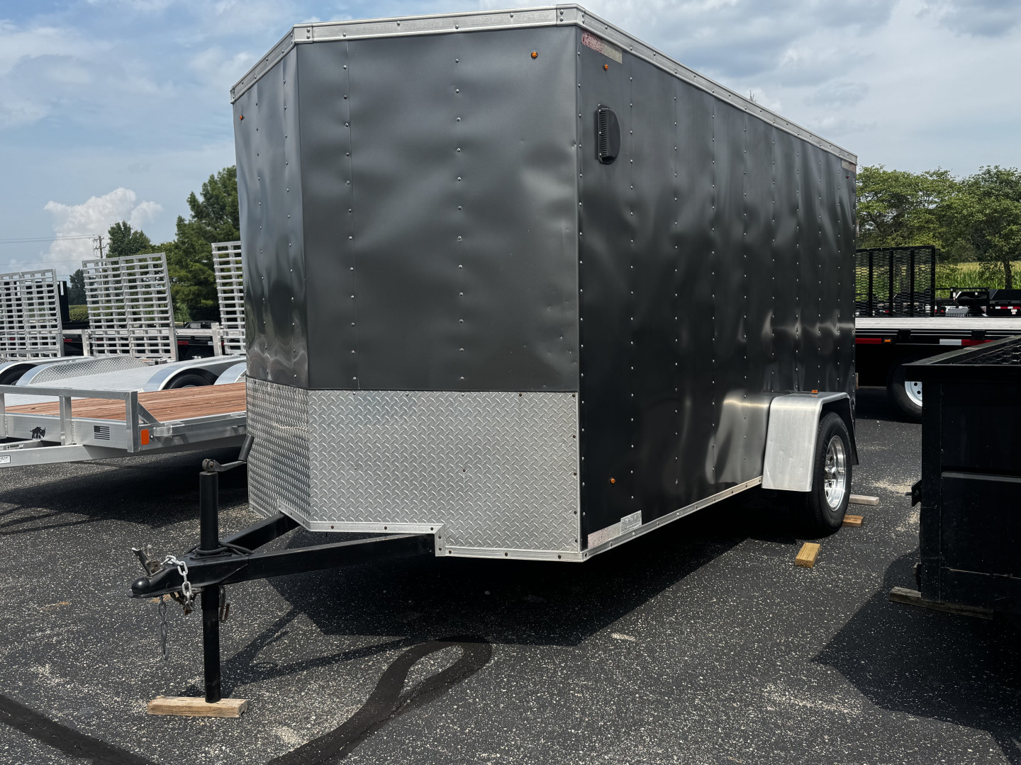 Used USED 2012 Look 6' X 12' Element V Nose Cargo W/ Rear Ramp Door