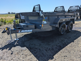 New 2026 Lamar Trailers 60" x 10' - 7K Dump Trailer 18" SIDES