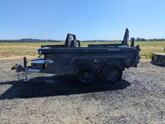 New 2026 LAMAR TRAILERS 60" x 10' Tandem Axle 7K Dump Trailer 18" SIDES