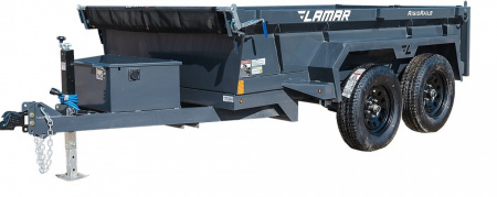 New 2026 LAMAR TRAILERS 60  x 10' Tandem Axle 7K Dump Trailer 18  SIDES