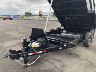 New 2025 Sure-Trac 7x14 Telescopic Dump 4FT Sides 14K GVWR