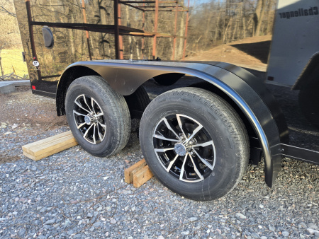 New 7 x 16 Look ST DLX V-Nose Cargo Trailer, 7k GVWR ***Black .080 Composite w/Black Out Pkg, Ramp Door, Alum Wheels, 16" OC Walls, D-Rings