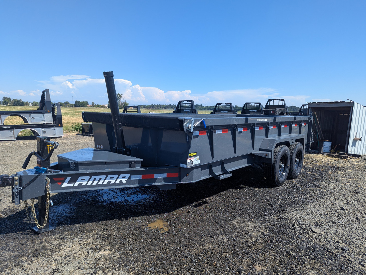 New 2026 LAMAR TRAILERS DT 83x16 14K Dump Trailer 24" SIDES