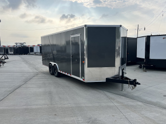 New NEW 2026 AERO 8.5x20 +2’V, 2-7000lb axles= 14K 7’ TALL, 3/8 WOOD Interior, QUALITY Enclosed Car Hauler Trailer