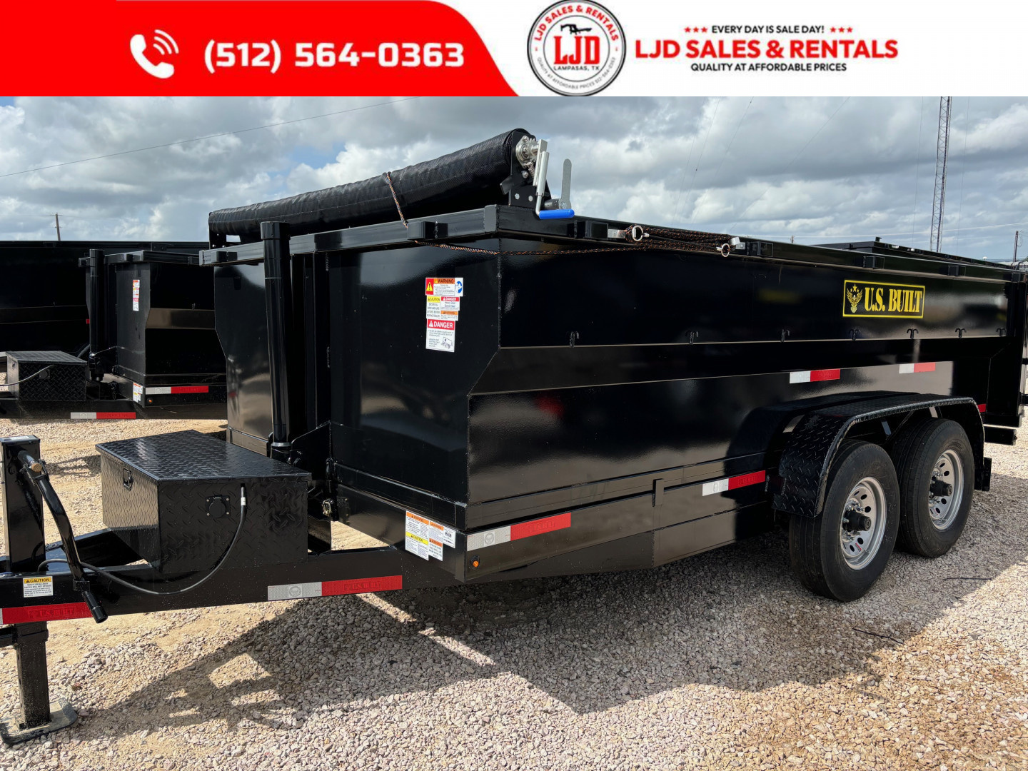 New 2025 US Built 7' X 14' 3' - Spare - Ramps - Tarp