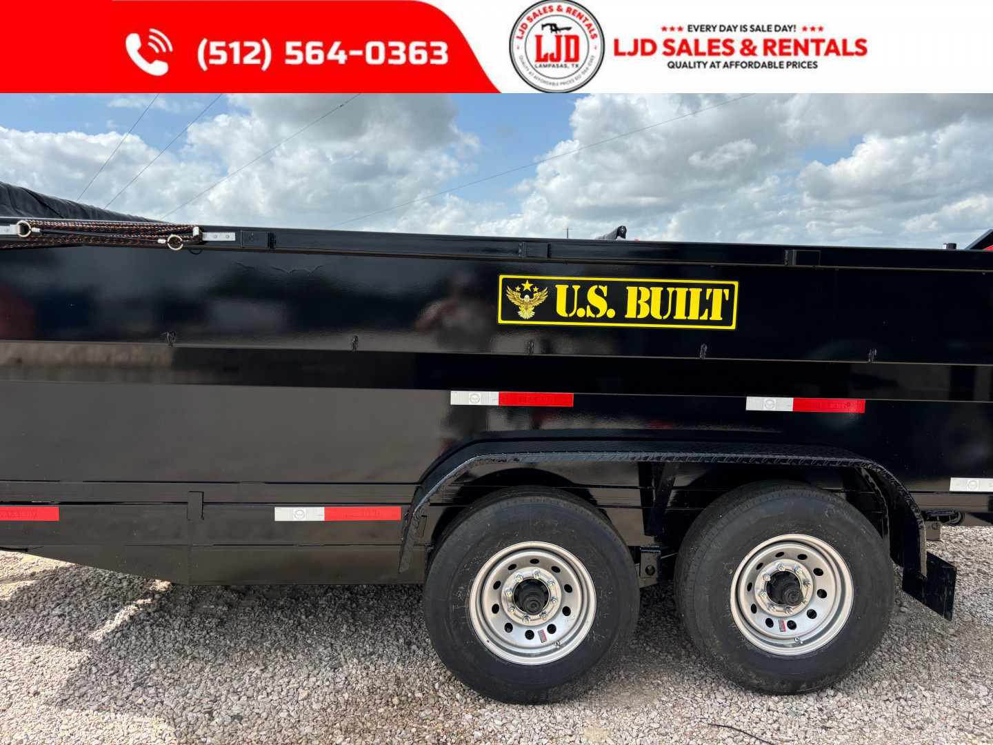 New 2025 US Built 7' X 14' 3' - Spare - Ramps - Tarp