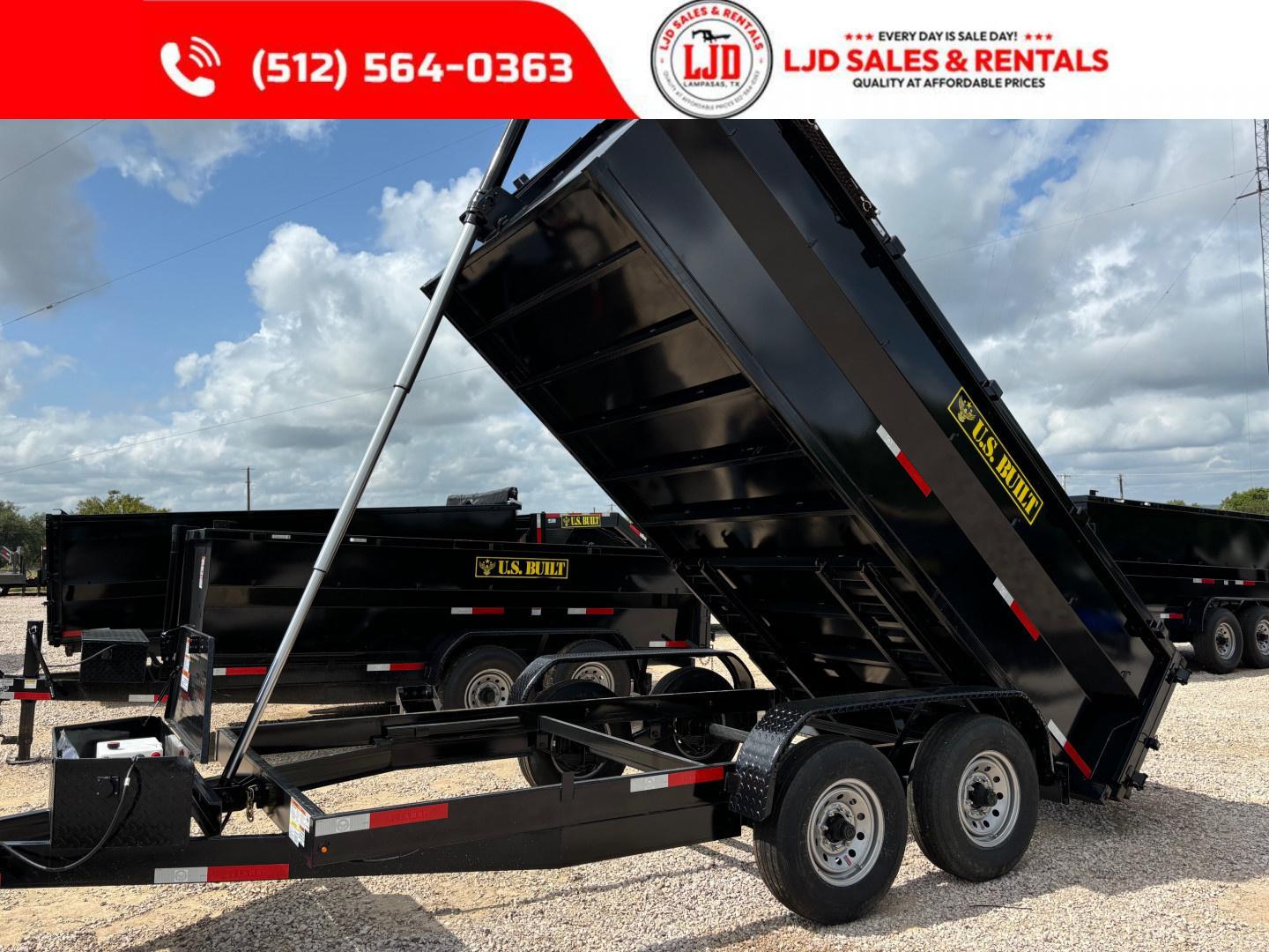 New 2025 US Built 7' X 14' 3' - Spare - Ramps - Tarp