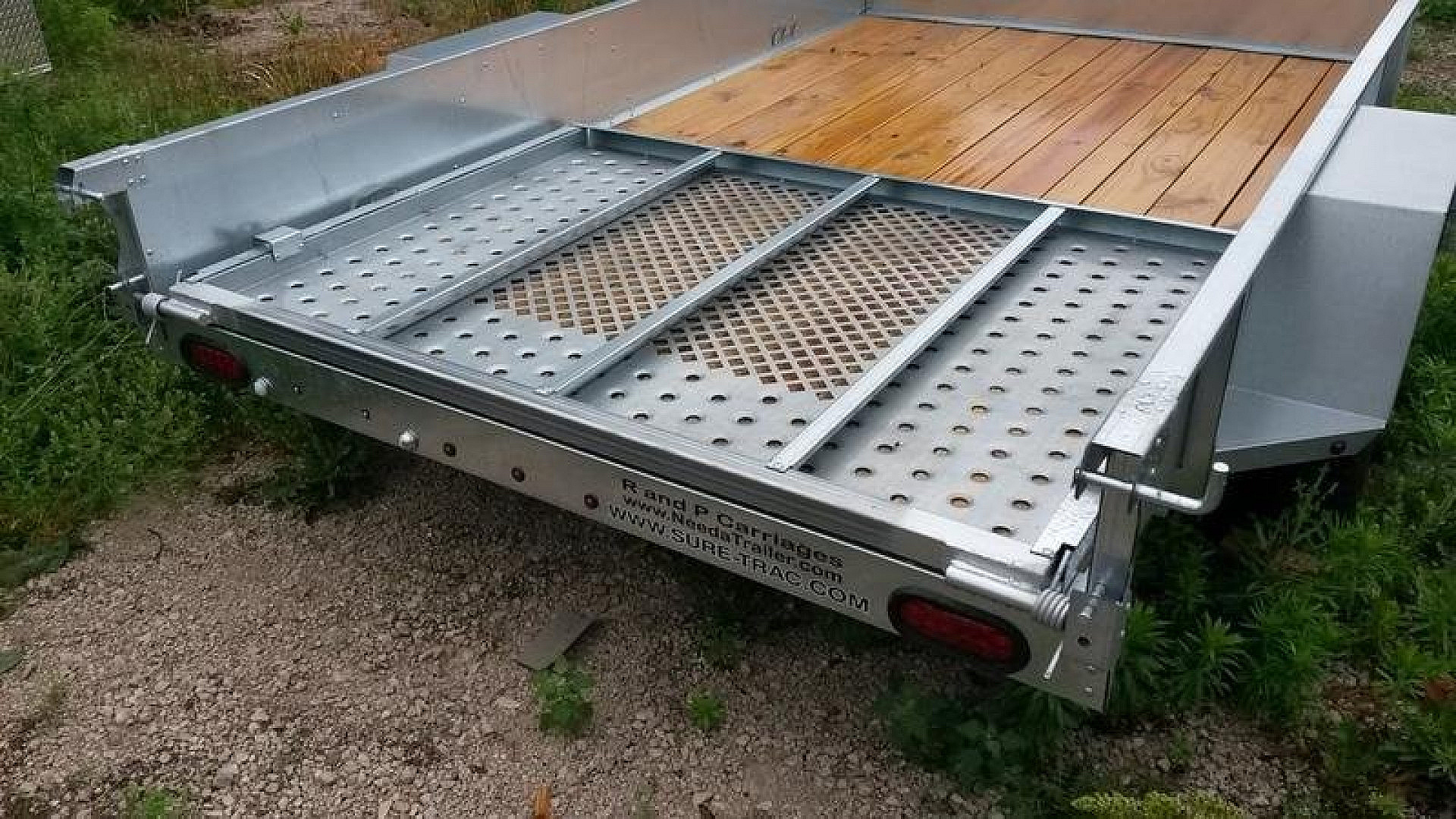 Used FOR RENT ONLY #14 Sure Trac 6x12 Galvanized Utility Trailer
