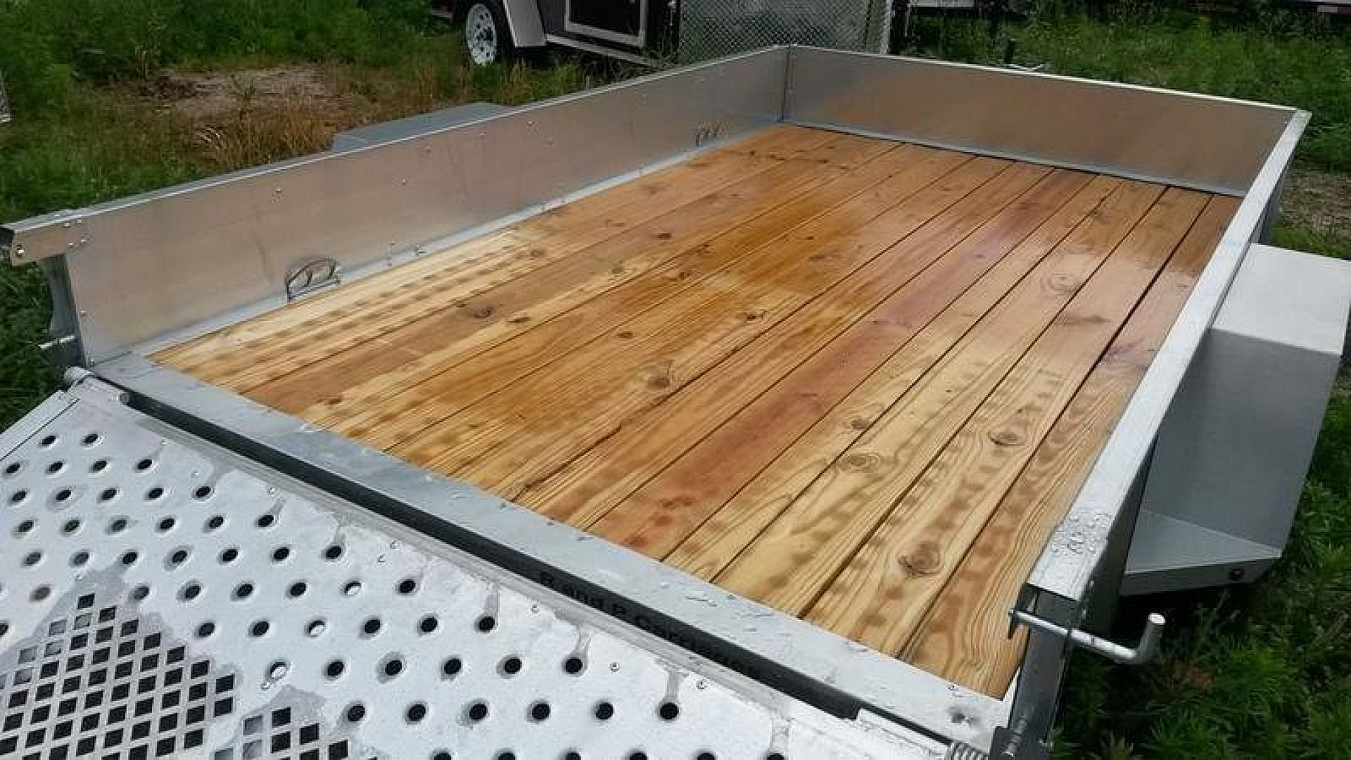 Used FOR RENT ONLY #14 Sure Trac 6x12 Galvanized Utility Trailer