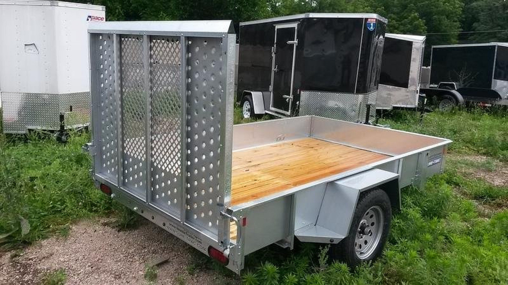 Used FOR RENT ONLY #14 Sure Trac 6x12 Galvanized Utility Trailer