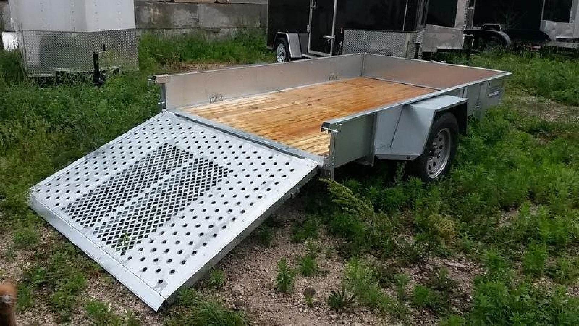 Used FOR RENT ONLY #14 Sure Trac 6x12 Galvanized Utility Trailer