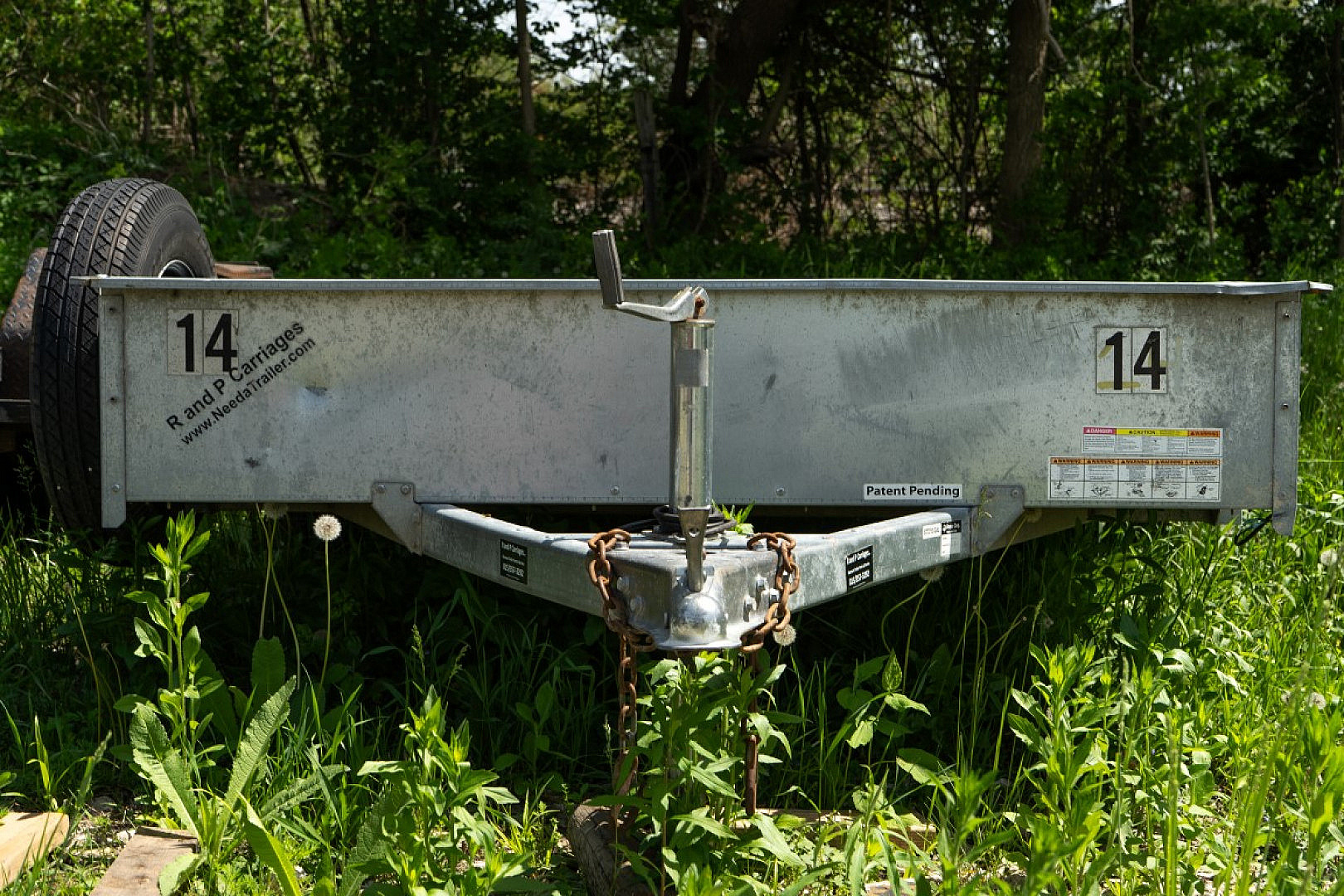 Used FOR RENT ONLY #14 Sure Trac 6x12 Galvanized Utility Trailer