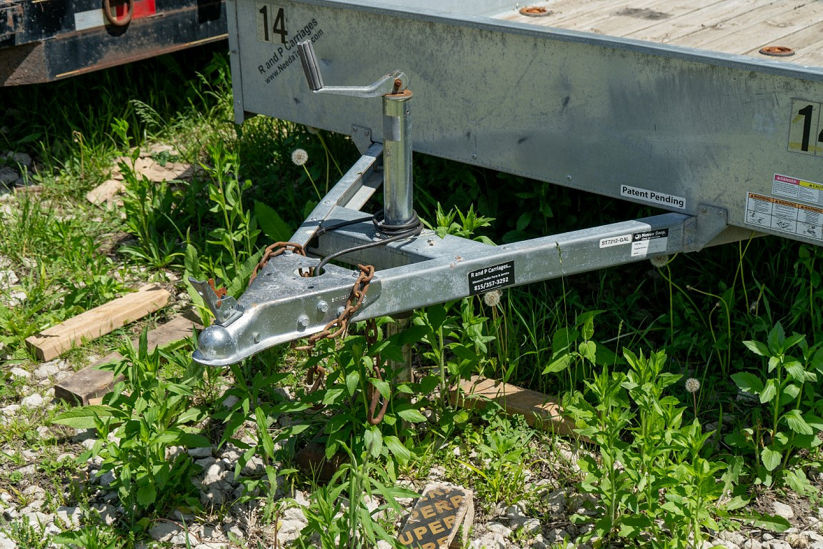 Used FOR RENT ONLY #14 Sure Trac 6x12 Galvanized Utility Trailer