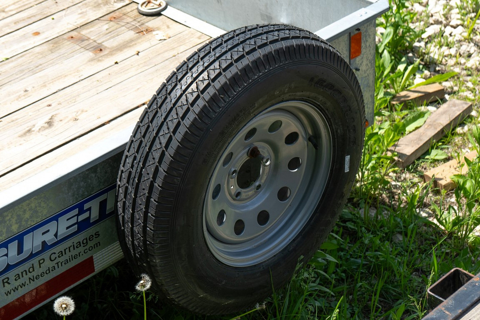 Used FOR RENT ONLY #14 Sure Trac 6x12 Galvanized Utility Trailer