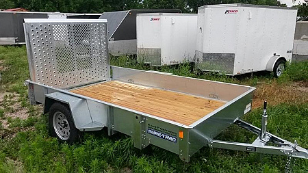 Used FOR RENT ONLY #14 Sure Trac 6x12 Galvanized Utility Trailer