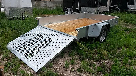 Used FOR RENT ONLY #14 Sure Trac 6x12 Galvanized Utility Trailer