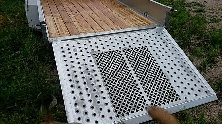 Used FOR RENT ONLY #14 Sure Trac 6x12 Galvanized Utility Trailer