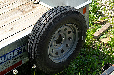 Used FOR RENT ONLY #14 Sure Trac 6x12 Galvanized Utility Trailer