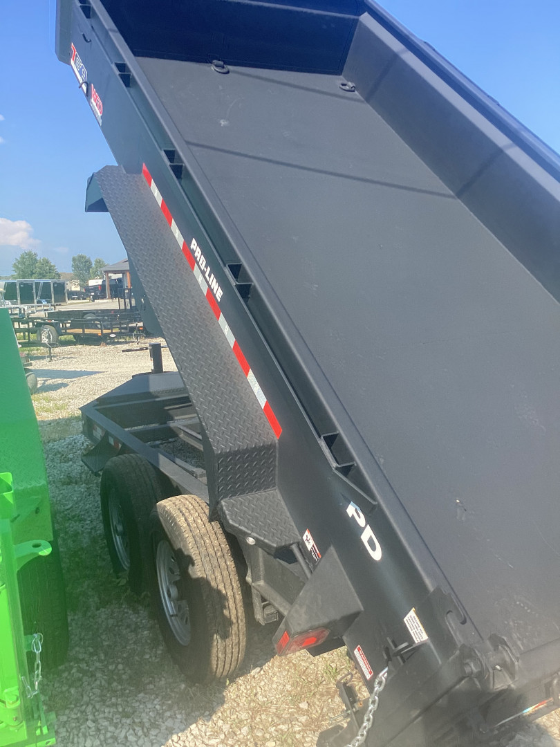 New 2025 Watchdog Trailers PD-14TA7 Dump Trailer 83X14 TA (GVW:14000) DESERT SAND BLACK