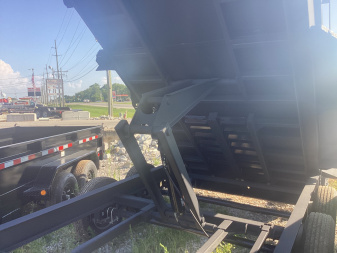 New 2025 Watchdog Trailers PD-14TA7 Dump Trailer 83X14 TA (GVW:14000) DESERT SAND BLACK