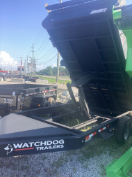 New 2025 Watchdog Trailers PD-14TA7 Dump Trailer 83X14 TA (GVW:14000) DESERT SAND BLACK