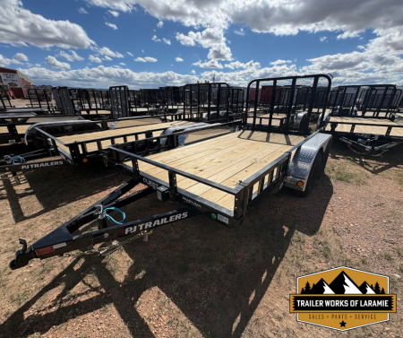 New 2026 PJ TRAILERS -6 x 12' UK Utility Trailer- 77  wide deck- Side Load Ramps