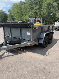 New 2025 Cross Country Manufacturing 6x10 12K Dump Trailer with Combo Gate & Ramps