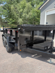New 2025 Cross Country Manufacturing 6x10 12K Dump Trailer with Combo Gate & Ramps