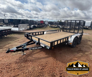 New 2026 PJ Trailer UL 7 X 14 TA Utility Trailer- 83  wide deck- Side Load Ramps