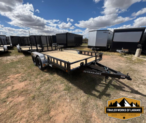 New 2026 PJ Trailer UL 7 X 14 TA Utility Trailer- 83  wide deck- Side Load Ramps