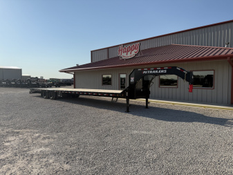 Used 2025 PJ 102"x40' GN Low Pro Air-Ride Flatbed w/ Duals - LD