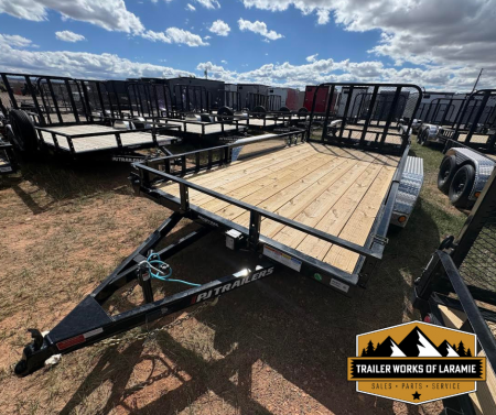 New 2026 PJ Trailer 7 X 14 TA Utility Trailer- 83" wide deck- Side Load Ramps