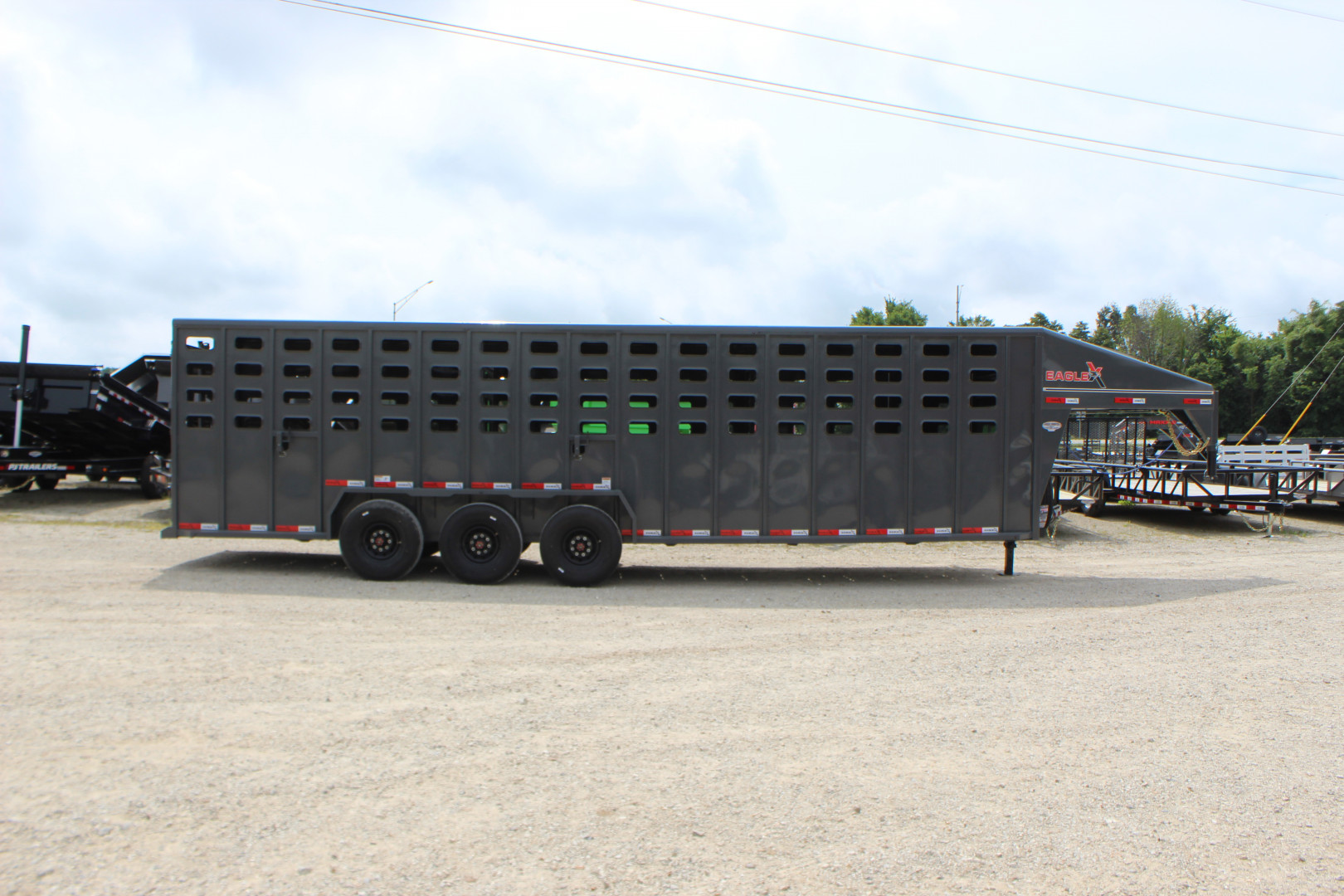 New 2026 Eagle X Trailers 6.8x28 Gooseneck LivestockTrailer