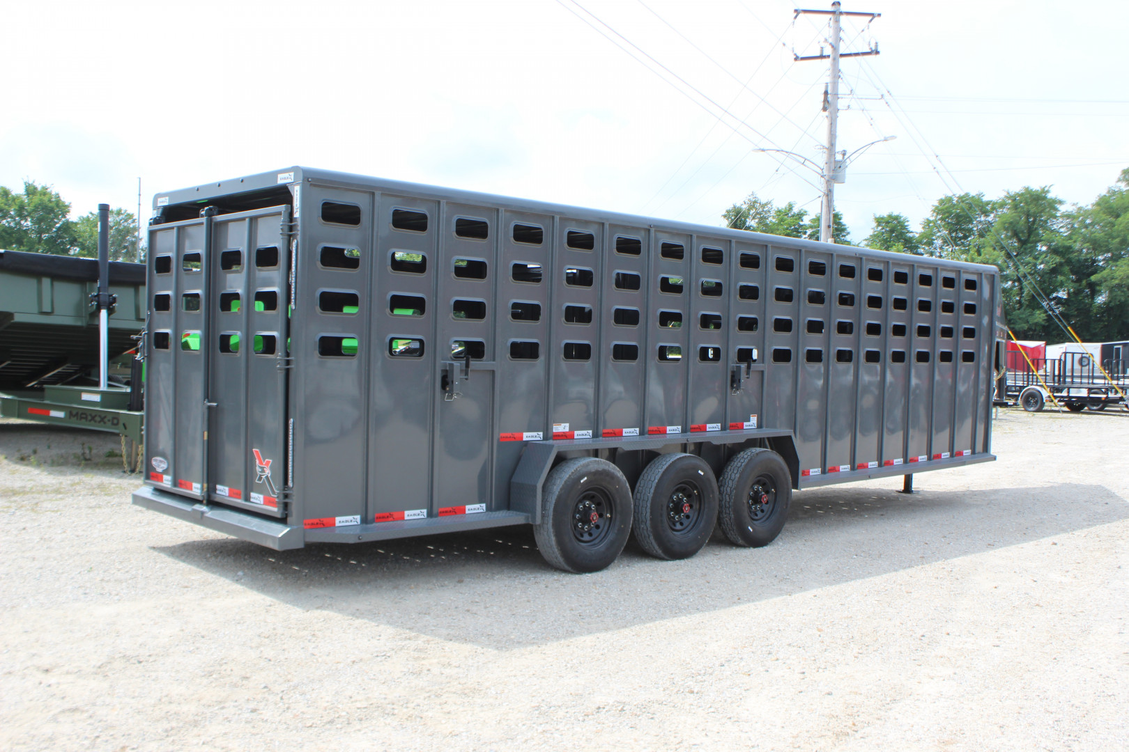 New 2026 Eagle X Trailers 6.8x28 Gooseneck LivestockTrailer