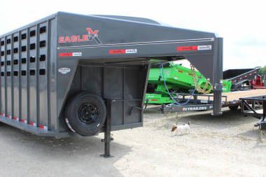New 2026 Eagle X Trailers 6.8x28 Gooseneck LivestockTrailer
