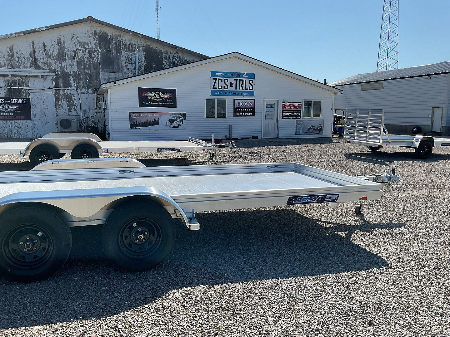 New 2026 Aluma 7818ESA-TA-BT Landscape Trailer